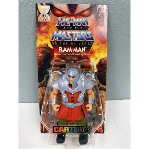 He-Man Masters of the Universe Ram Man MOC Mattel Cartoon Collection HTF Figure